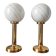 Paire de lampes boules, 1970