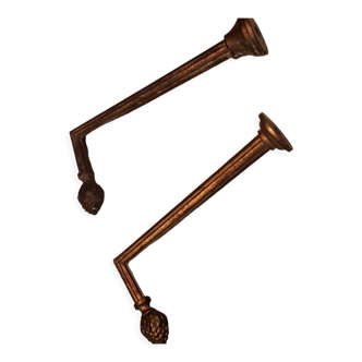 Brass hook curtain