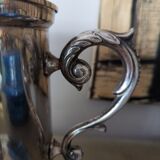 Silver metal ice bucket