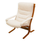 Fauteuil lounge, design norvégien, années 1970, designer : Ingmar Relling, fabricant
