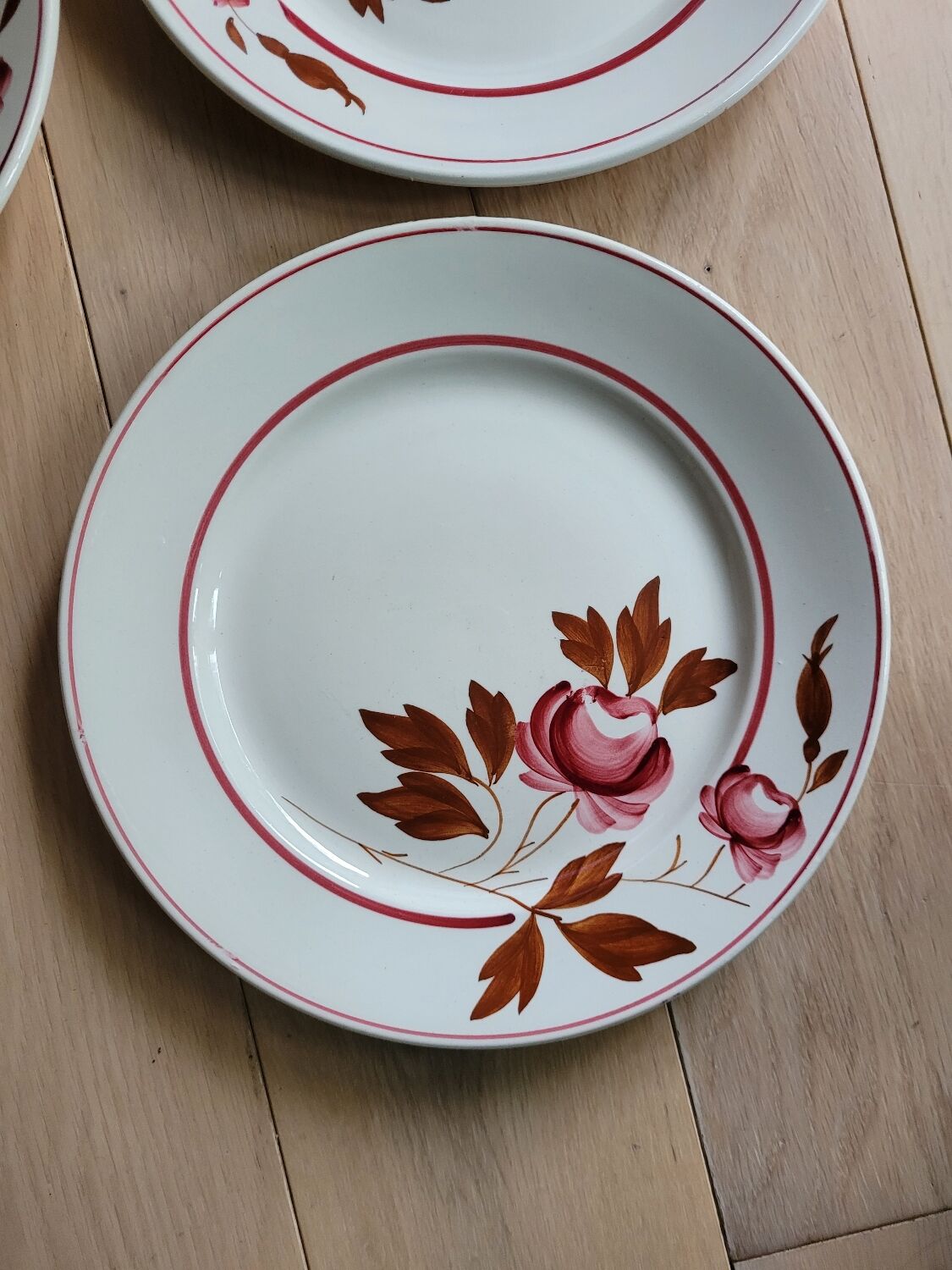 Lot 6 flat plates Touraine de Lunéville