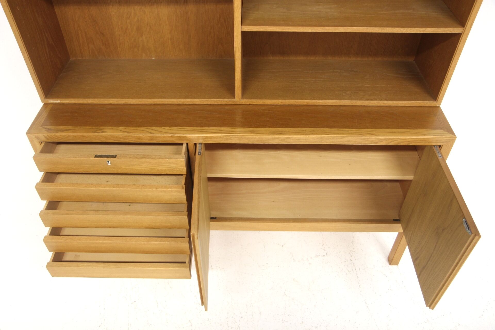 Scandinavian oak library, Alf Svensson, Sweden, 1960