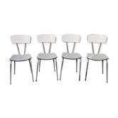 Chaises en formica blanc