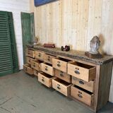 Workshop craft furniture with oak drawers early twentieth century