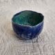 Coupelle artisanale vintage bleue