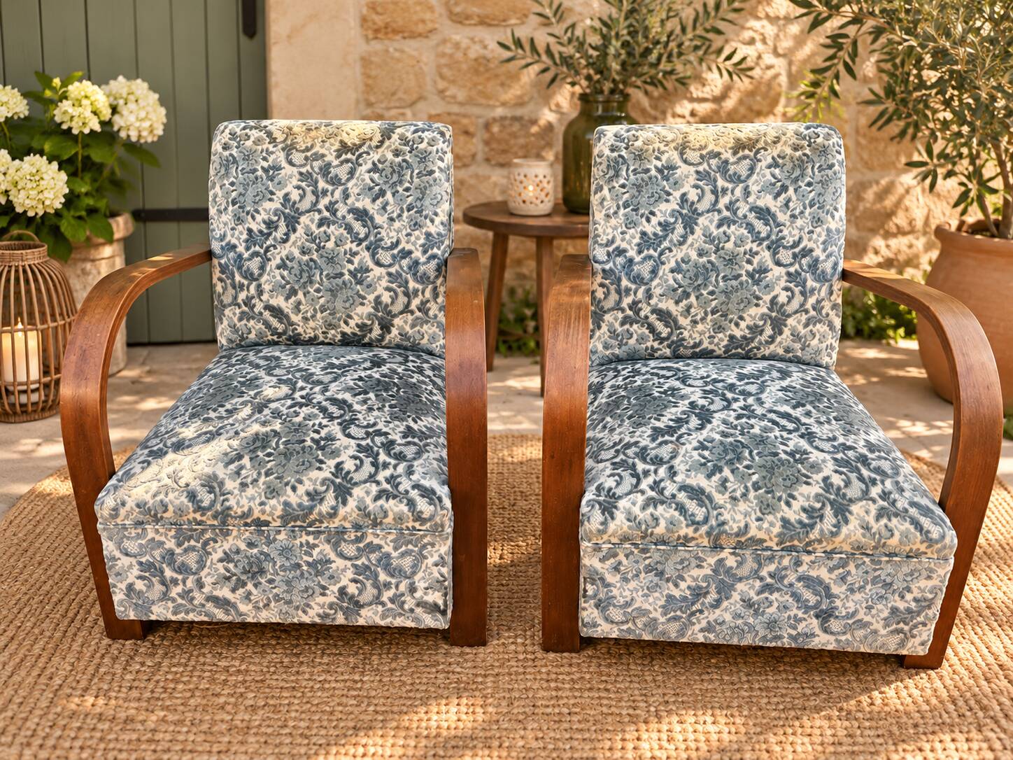 2 fauteuils style Art déco, années 50