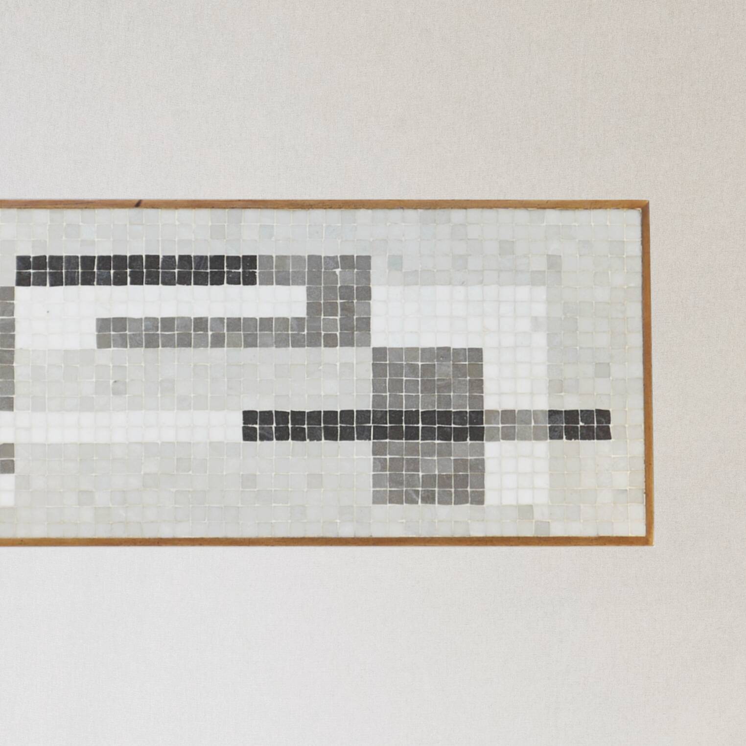 1950s wooden and mosaic coffee table