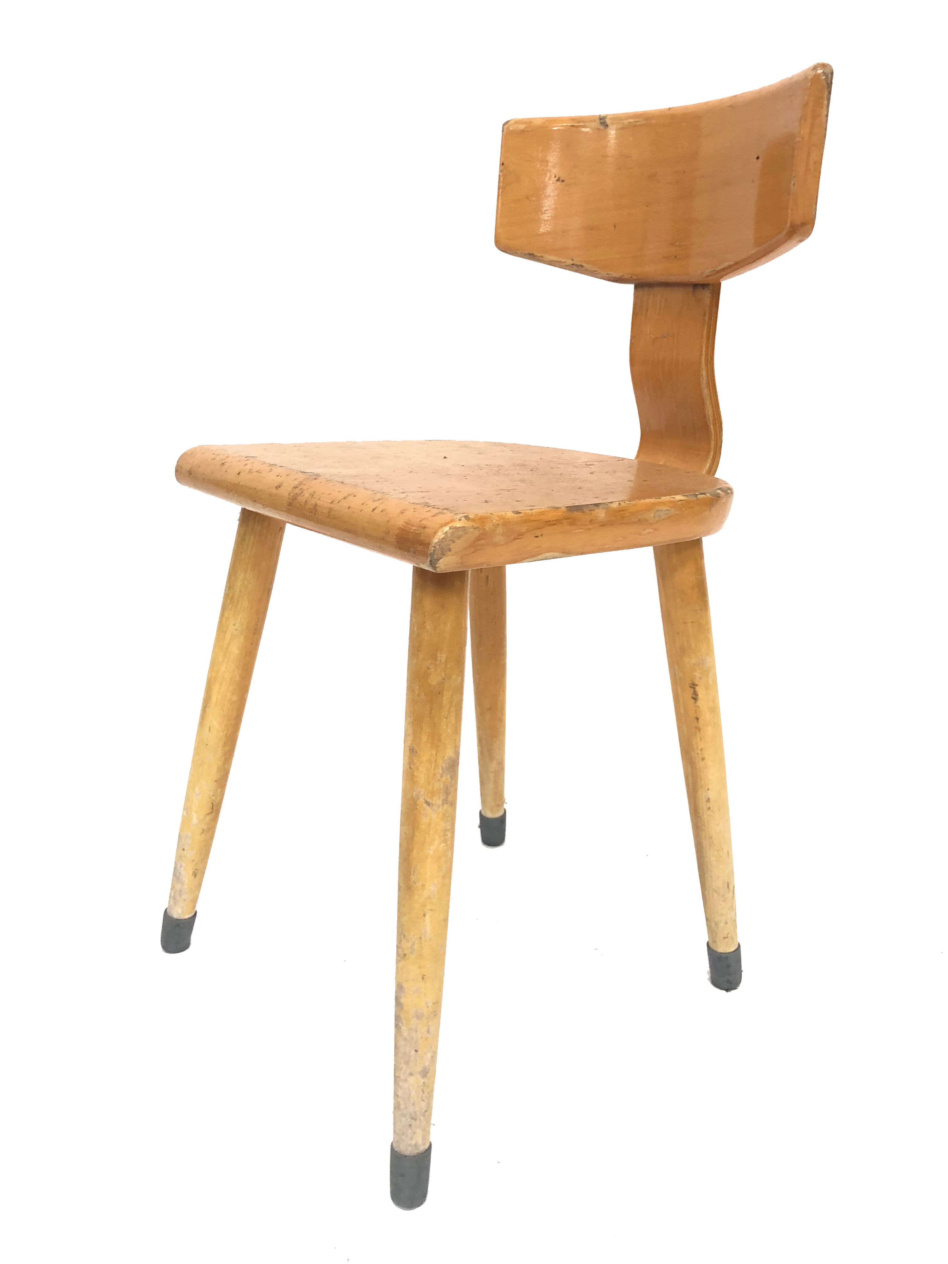 Vintage school chair netherlands 1960s model teacher