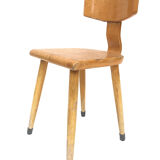 Chaise d'école en bois, Hollant 1960