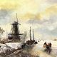 Huile Sur Panneau Paysage Hivernal
