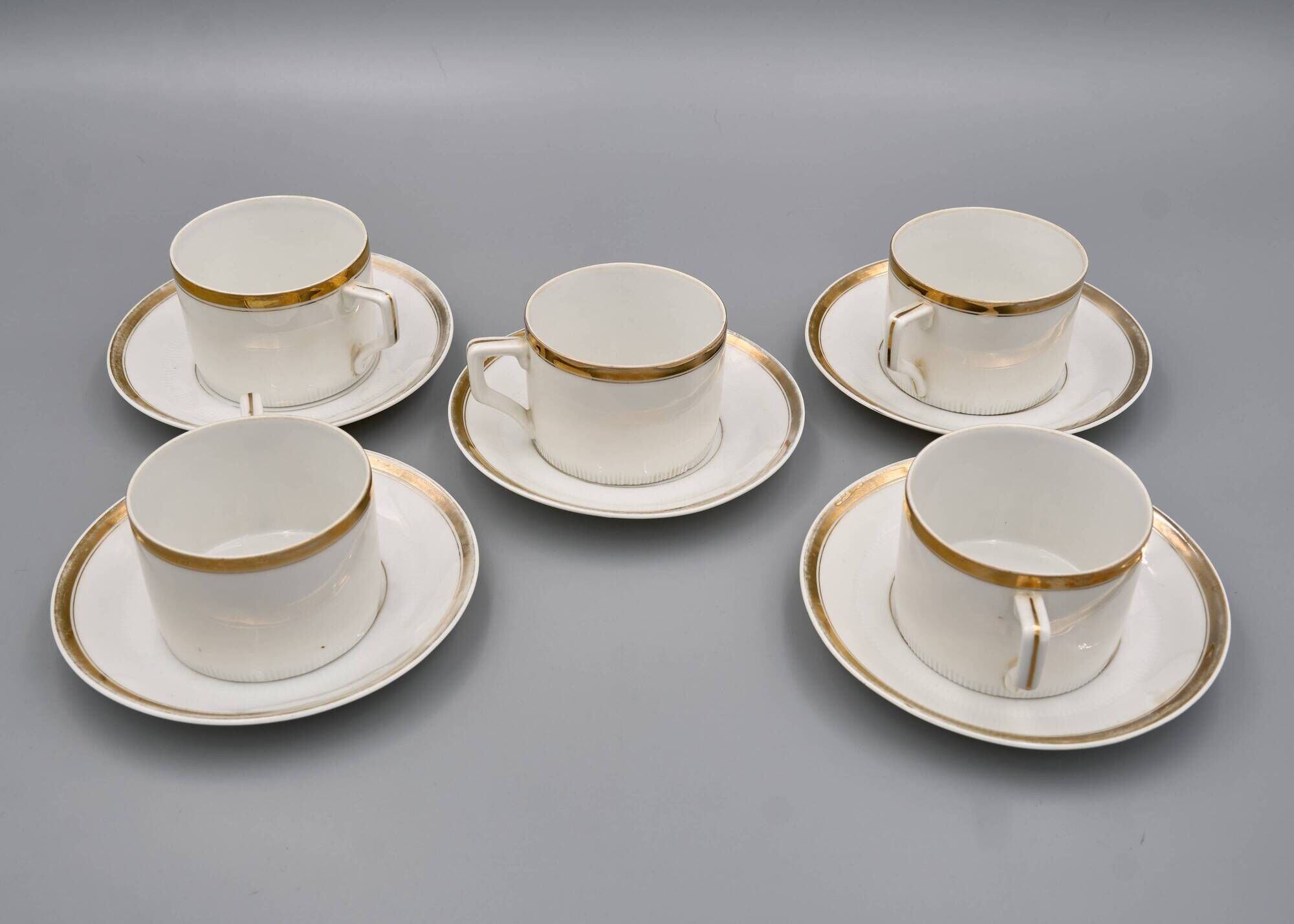 Art Déco Porcelain Coffee Set „Modern”, Porzellanfabrik Merkelsgrün