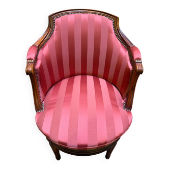 Fauteuil de bureau pivotant de style Louis XVI