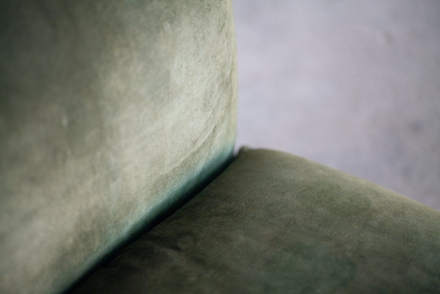 Vintage suede leather armchair, Italy, 1970s