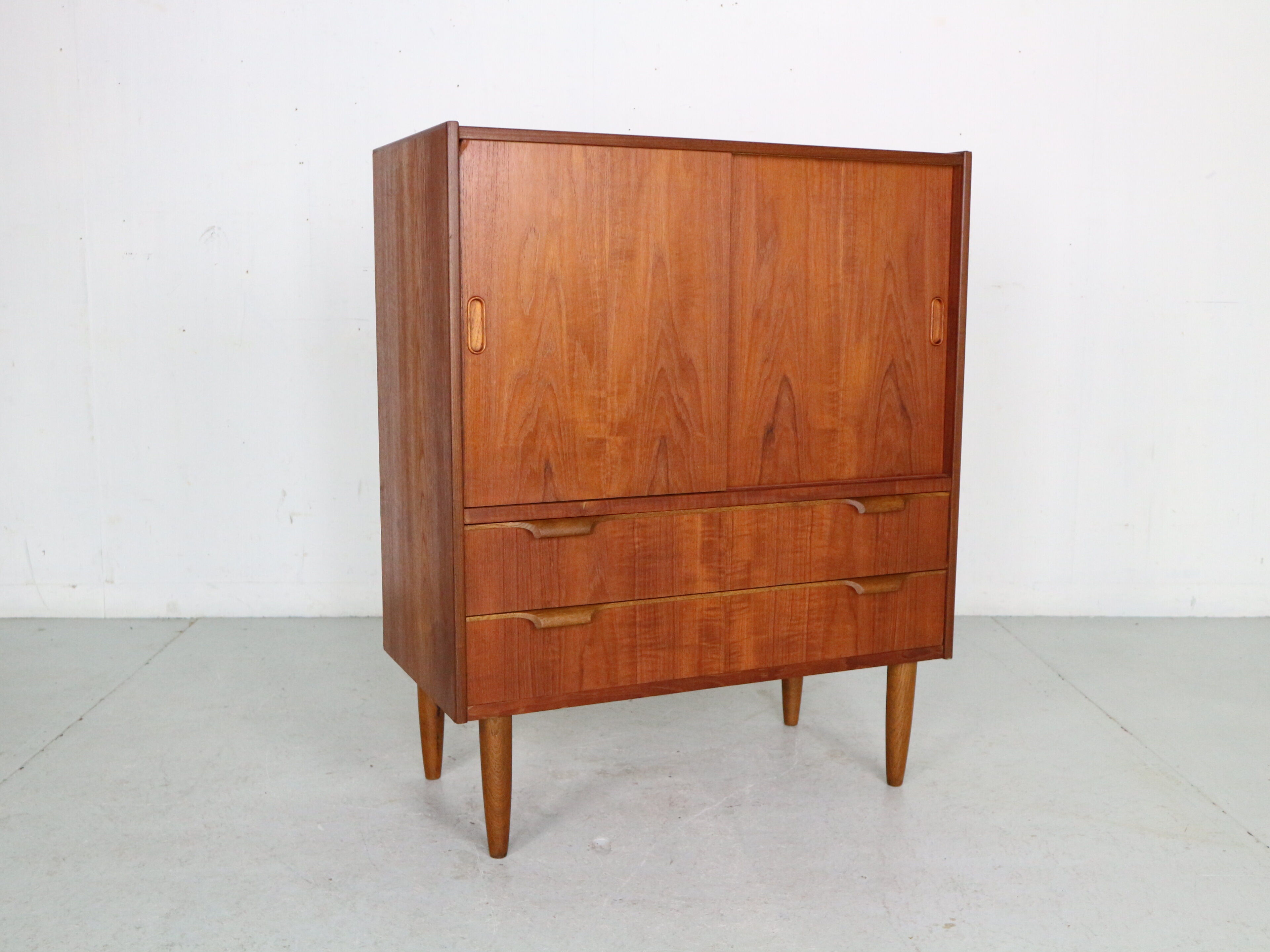 Mid- century modern  teak bookcase, cabinet, 1960 Denmark