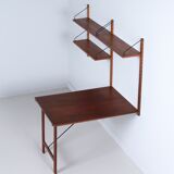 Royal System wall unit with desk by Poul Cadovius for Cado, 1960s – Teak, fold-out