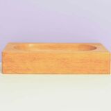 Light wood rectangular bowl