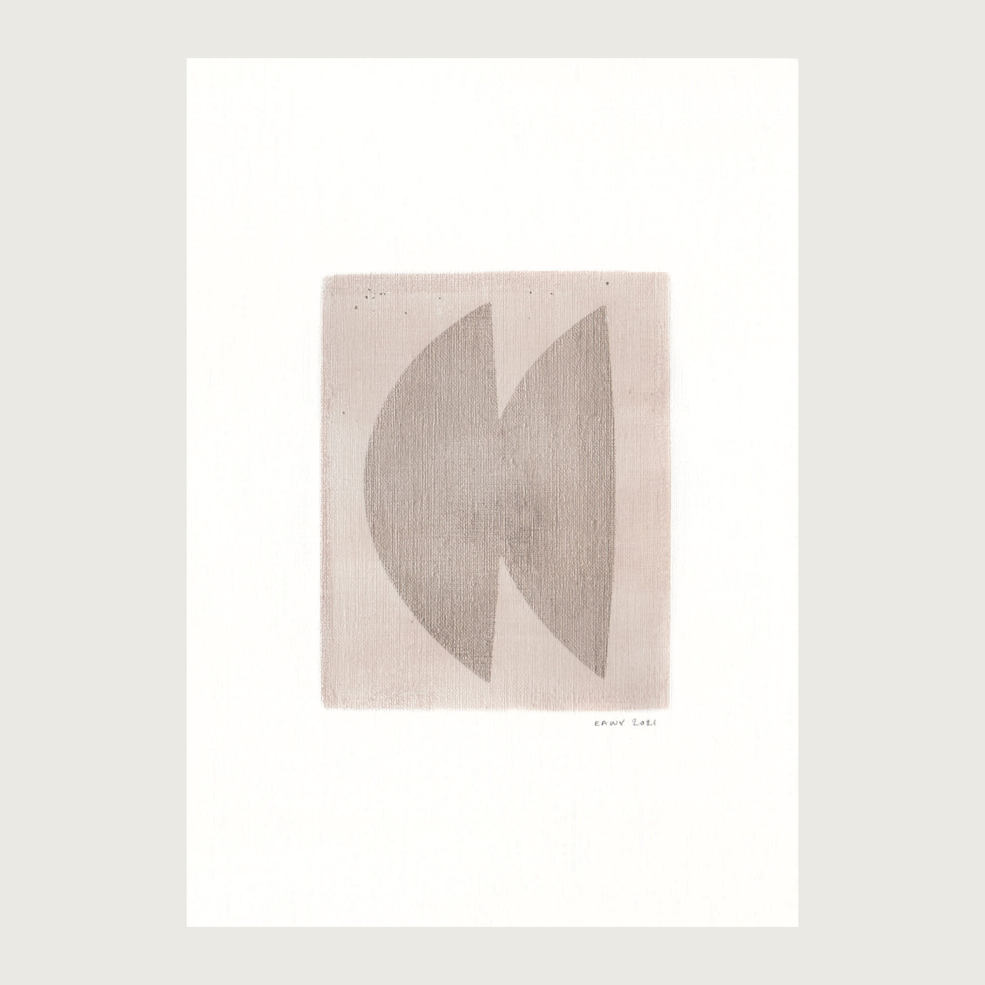 Eawy frameless paper painting N288