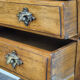 Neo-rustic bedside table in cherry wood