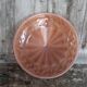 Vintage Art Deco ceiling light, geometric pattern ceiling fixture, bowl.