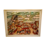 Vintage school poster