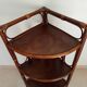Étagère d' angle vintage bambou et rotin années 70