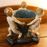 Majolica cherub cut