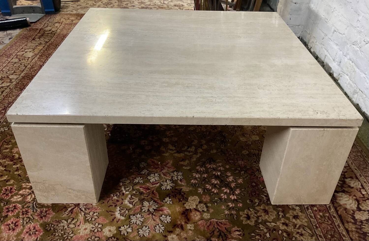 Travertine coffee table from the 70s