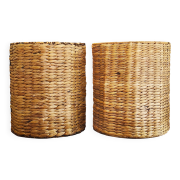 Pair of sea rush wall lights, France, 1960s