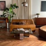 2-seater leather canapé by Ligne Roset, model Anais, vintage 1980s.