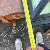 Abat-Jour Plafonnier Carré Type Tiffany – Vitraux Floraux style Art Nouveau