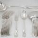 Christofle Baguette Fidélio antique 12 place settings + ladle, 25 pieces silver-plated metal