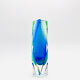 Vase Alessandro Mandruzzato - Murano - Sommerso - Blue & Green - 1960