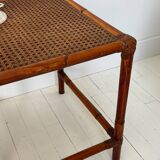 Rattan side table