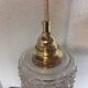 Set of two vintage bubble glass pendant lights