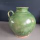Green glazed terracotta jar