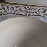 Yellow Scottish Sarreguemines earthenware bowl, Digouin