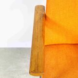 Danish orange chair by Sigvard Bernadotte for France & Søn 1970s