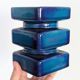 Cari Zalloni vase for Steuler, model 5101, Blue Space Age Ceramic
