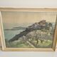 Old lithograph - Landscape Riviera Mediterranean Eze - A. Marc