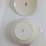 Badonviller soup tureen a la rose in semi-porcelain