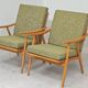 Pair of "boomerang" armchairs by Antonin Suman for Ton "Thonet" 1960