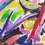 Pierre Lacroux (1909-1993) Gouache on paper 24 x 32 cm - from 1989 - (318)