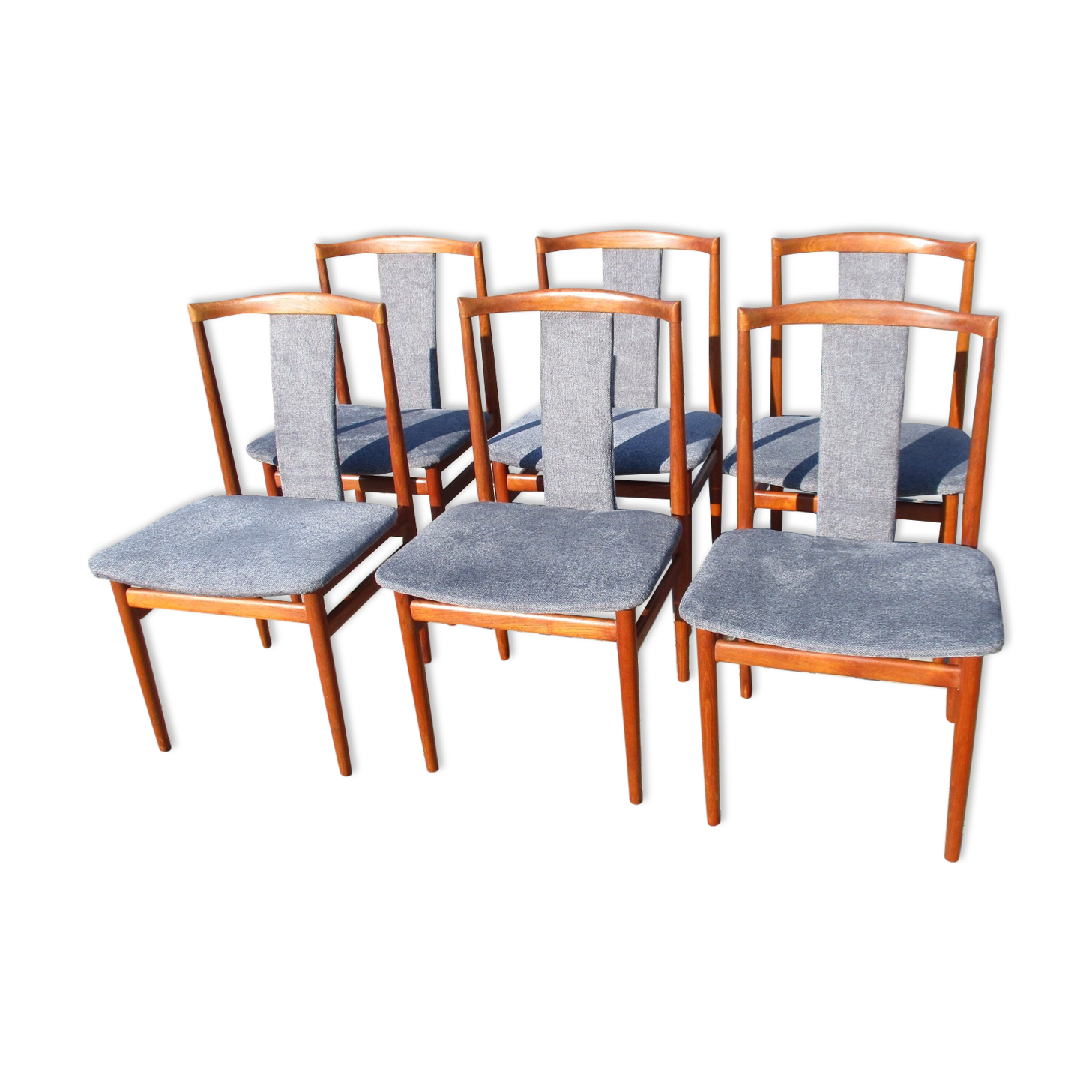 Set of six chairs, denmark, 1960s