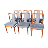 Ensemble de six chaises, Danemark, années 1960