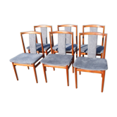 Set of six chairs, denmark, 1960s