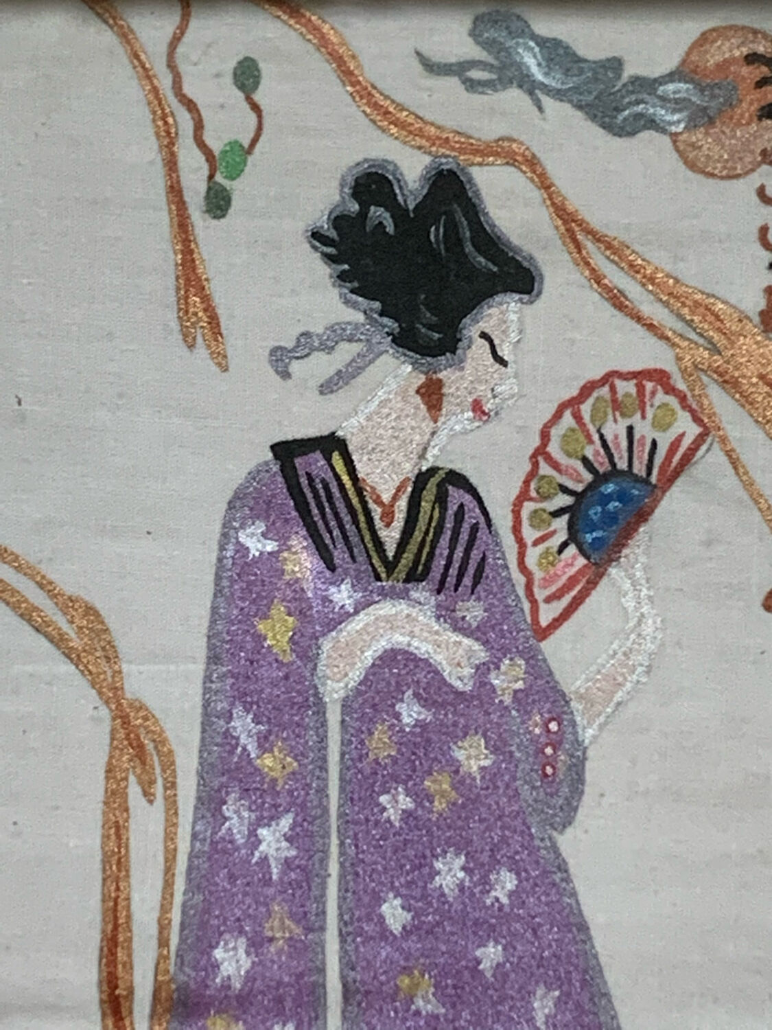 Geisha painting vintage