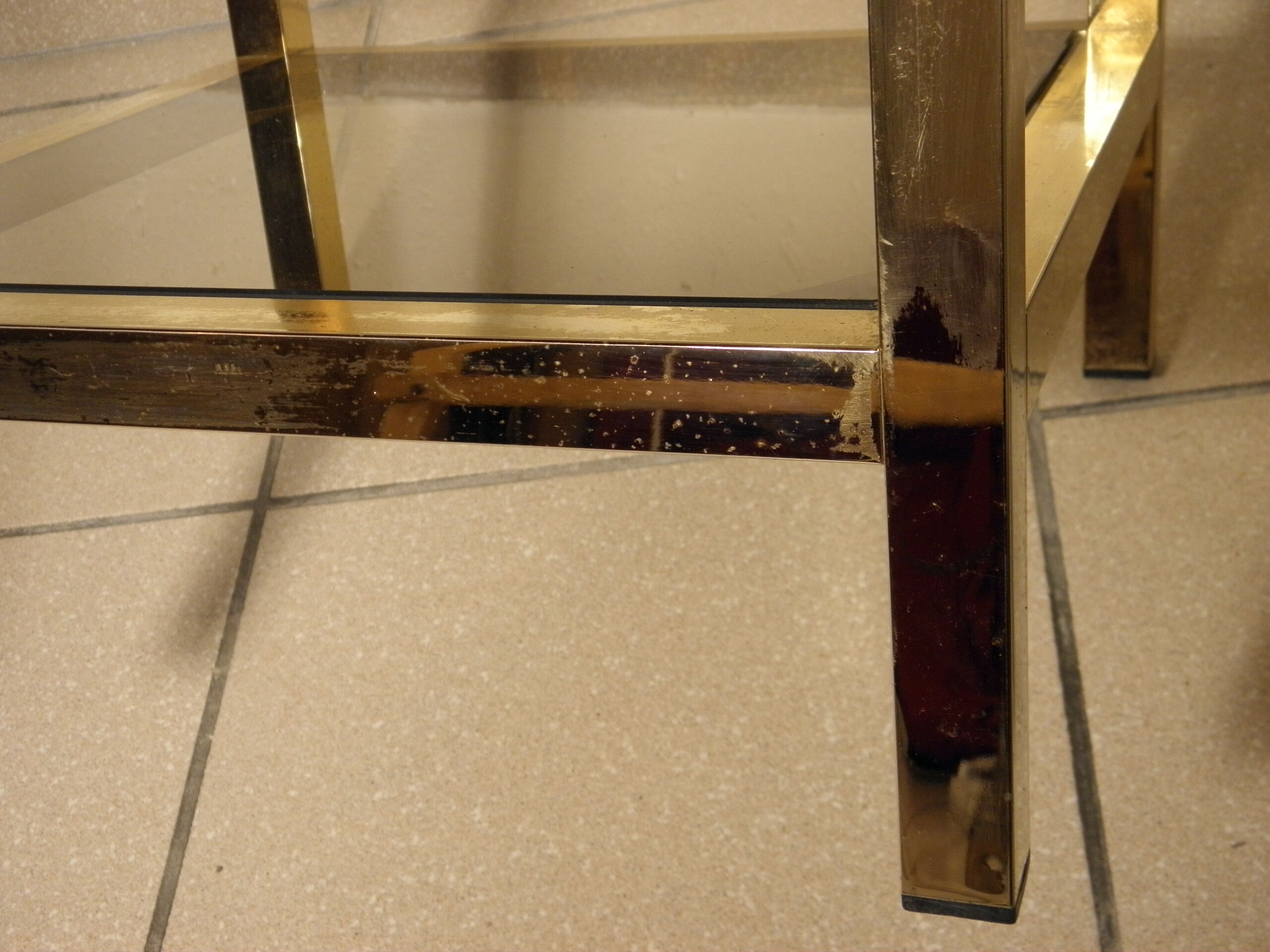 Gold metal and glass 1980