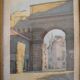 The Rhône Gate in Avignon around 1900, aquatint engraving signed.
