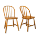 Pair of scandinavian wooden chairs