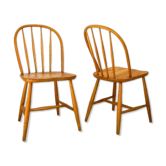 Pair of scandinavian wooden chairs